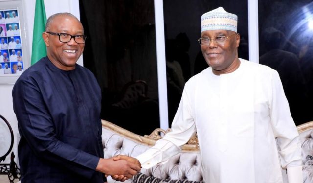 Atiku Abubakar and Peter Obi reunites since 2023 election Atiku Abubakar and Peter Obi reunites since 2023 election