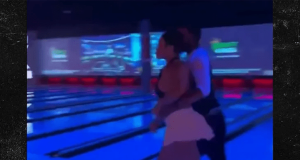 Woman throws bowling ball in fight Woman throws bowling ball in fight