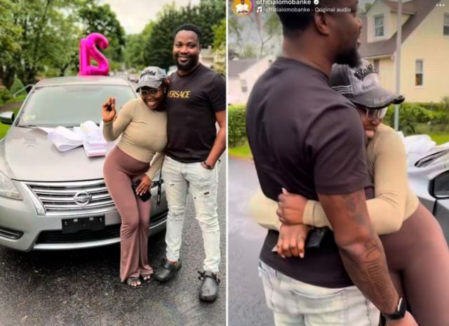 Soji Taiwo ‘Omobanke’ buys his 21 year old daughter a car on birthday Soji Taiwo ‘Omobanke’ buys his 21 year old daughter a car on birthday
