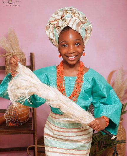 Adorable photos of Bukola Adeeyo's daugher

