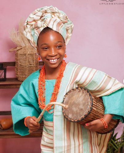 Adorable photos of Bukola Adeeyo's daugher

