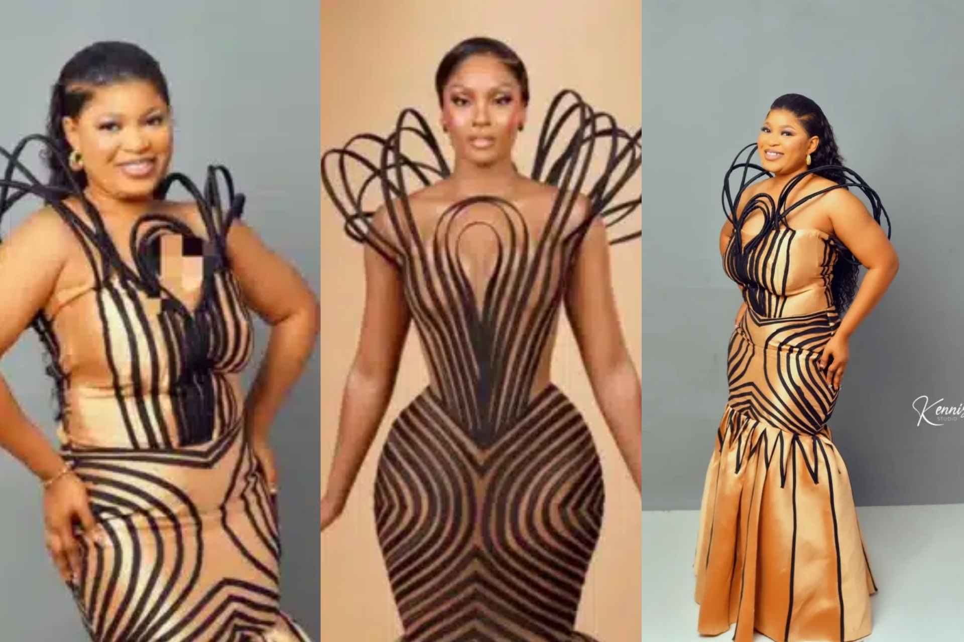 Lady recreates Osas Ighodaro’s outfit for the AMVCA on her birthday