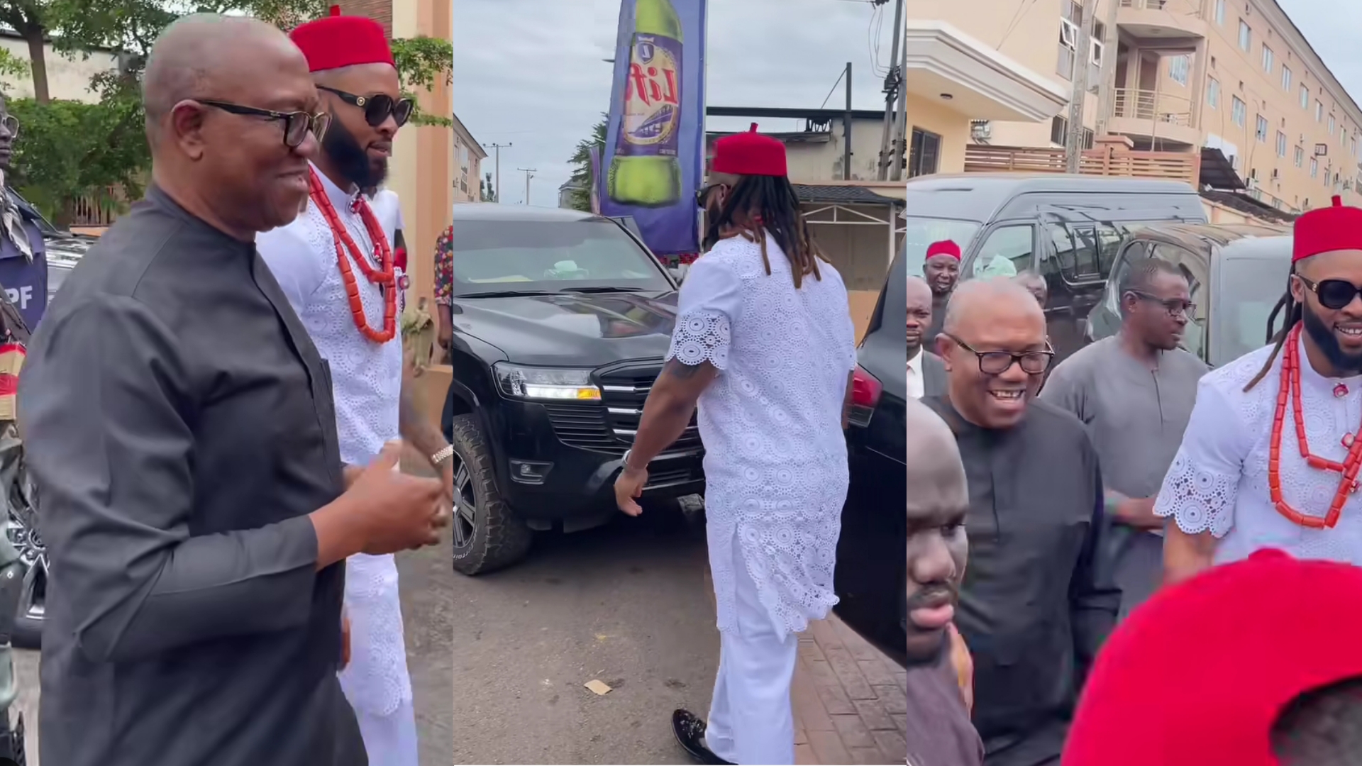 Peter Obi spotted at Funeral of Flavour's Father Peter Obi spotted at Funeral of Flavour's Father