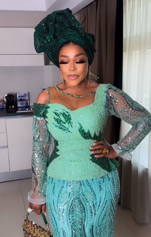 Funke Akindele, Shaffy Bello, others stepped out in STYLE for Sharon Ooja's wedding 