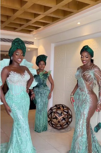 Funke Akindele, Shaffy Bello, others stepped out in STYLE for Sharon Ooja's wedding 