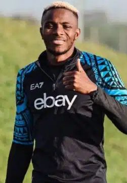Victor Osimhen bask in excitement as he receives Davido’s wedding invitation 