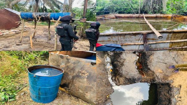 NSCDC uncovers illegal refinery in Abia NSCDC uncovers illegal refinery in Abia