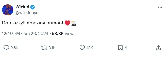 Wizkid praises Don Jazzy weeks after their online feud 