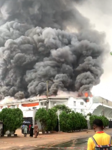 JUST IN: Fire Outbreak hits Christ Embassy headquarters in Lagos
