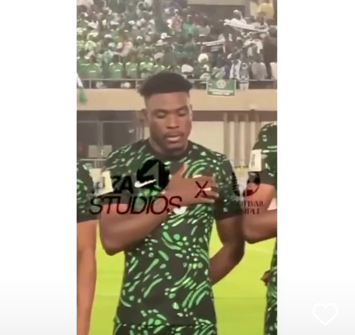 Super Eagles struggled to sing new National Anthem in their 1-1 draw against South Africa