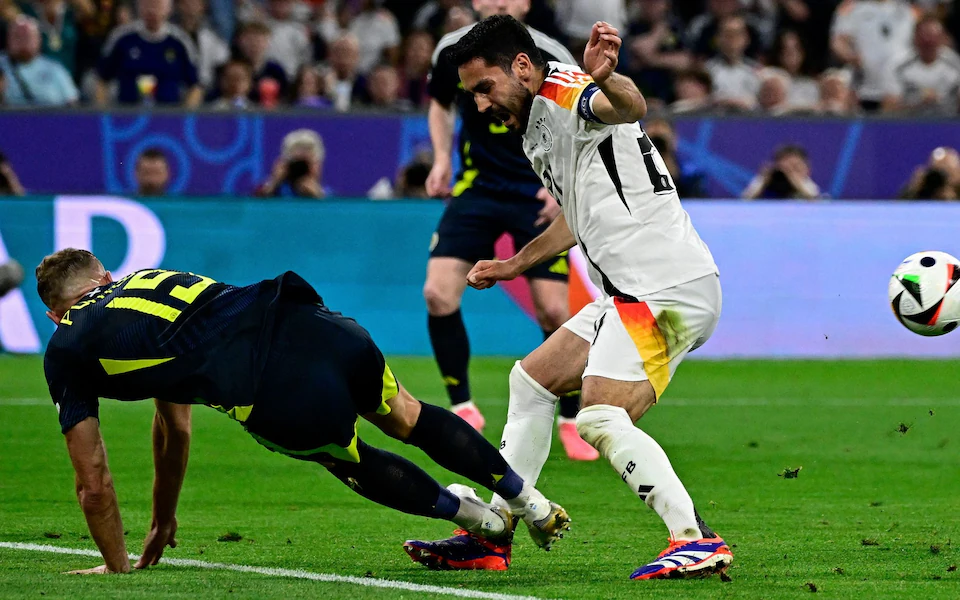 Germany hammer Scotland by 5 - 1 after Ryan Porteous Red card