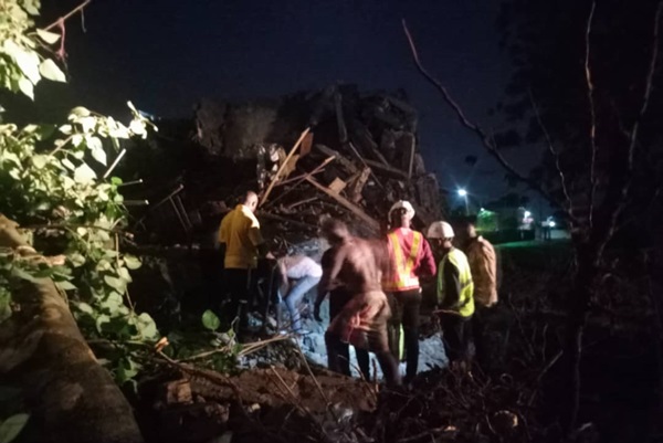 Three storey building COLLAPSES in Ebonyi Three storey building COLLAPSES in Ebonyi