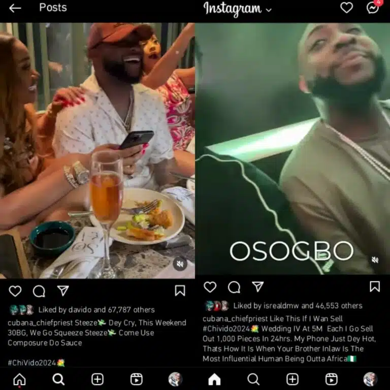 Cubana Chief Priest wishes to sell Davido’s wedding invitation for N5M