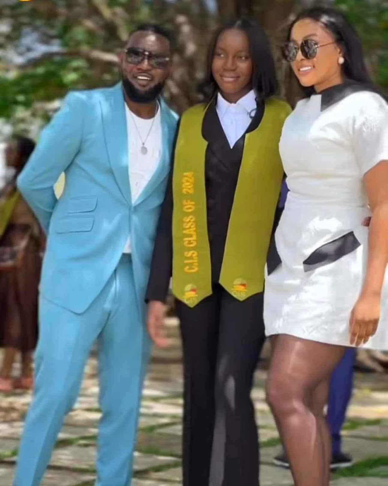 AY Makun and Ex wife attends daughter's Graduation ceremony 