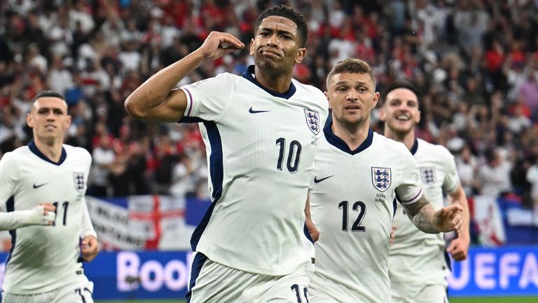 Serbia 0 v 1 England; Jude Bellingham's header gives England first Euros win Serbia 0 v 1 England; Jude Bellingham's header gives England first Euros win