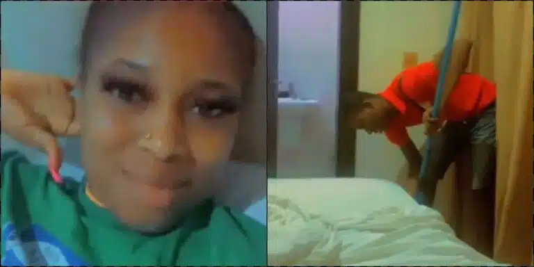 Lady offers money for S3X to a Young hotel worker Lady offers money for S3X to a Young hotel worker