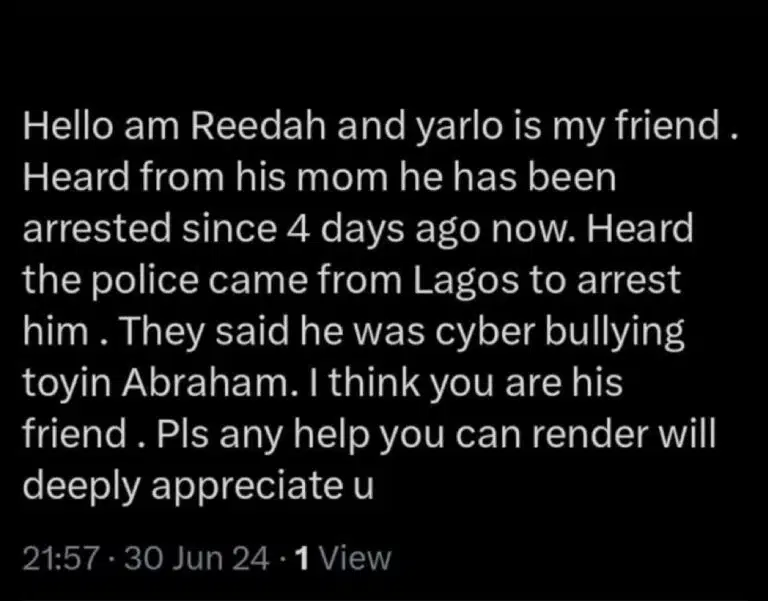 Toyin Abraham reportedly arrests X user who wished death on her son 