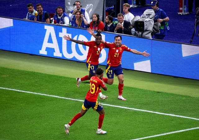 Spain clinches Euros 2024 tournament after beating England 2-1