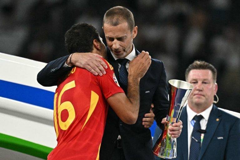 Rodri wins player of the tournament at EUROS 2024 
