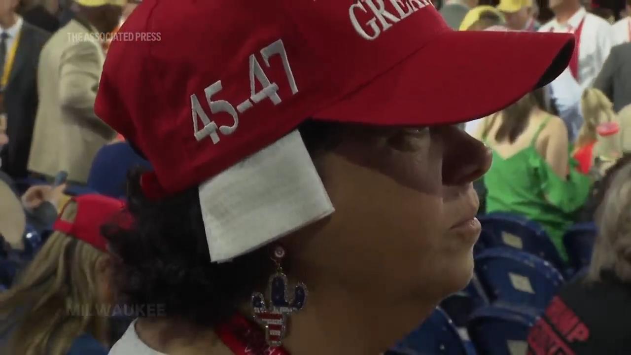Donald Trump's supporters now wearing EAR BANDAGES

