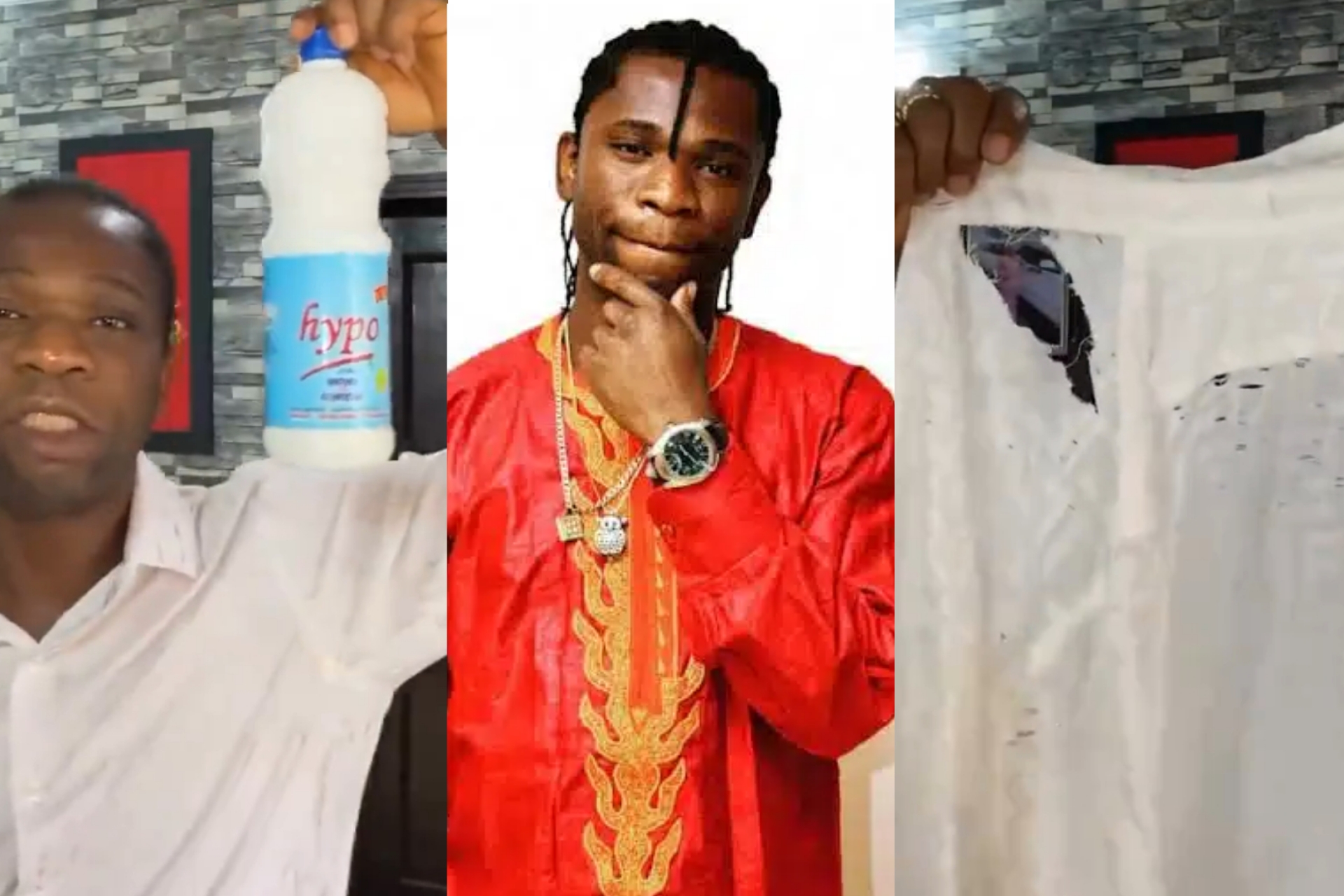 Speed Darlington vows to sue after bleach damaged his favorite date shirt Speed Darlington vows to sue after bleach damaged his favorite date shirt