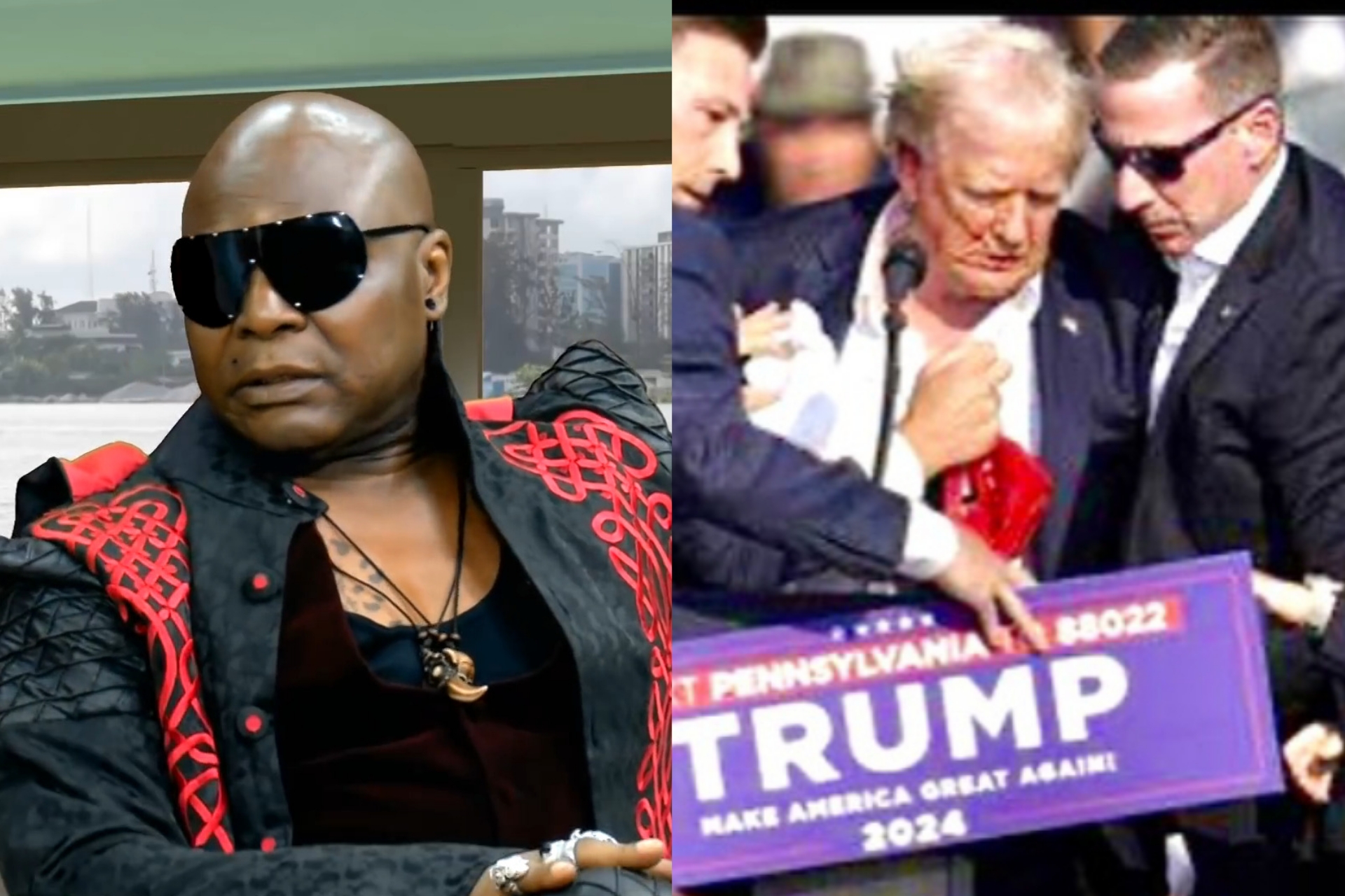 Charly Boy throws skepticism at Donald Trump’s m3rder attempt Charly Boy throws skepticism at Donald Trump's murder attempt