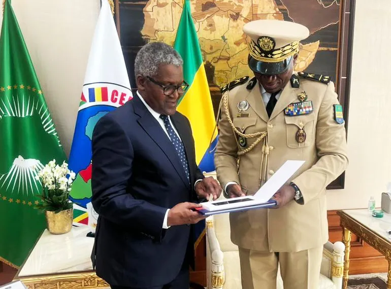 Gabon president INVITES Dangote Gabon president INVITES Dangote