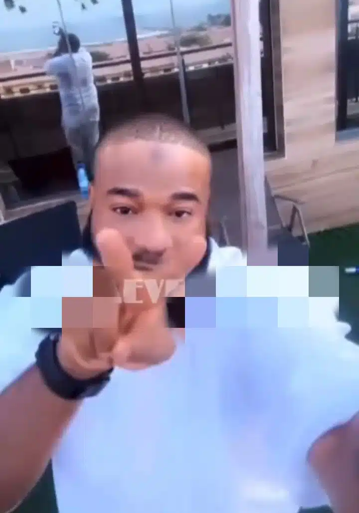 Reactions as Sam Larry gestures cryptic sign on social media 