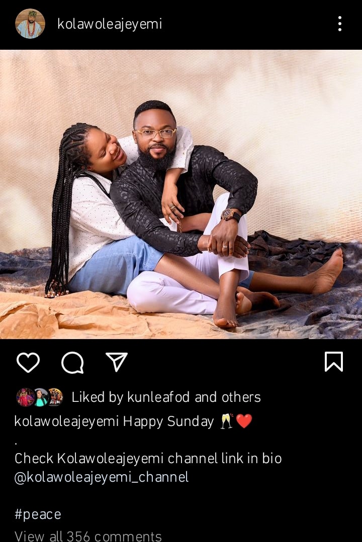 Fans react as Toyin Abraham's husband shows his support for her amid controversy 