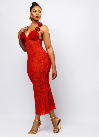 Lady in RED! Osas Ighodaro stuns in photos