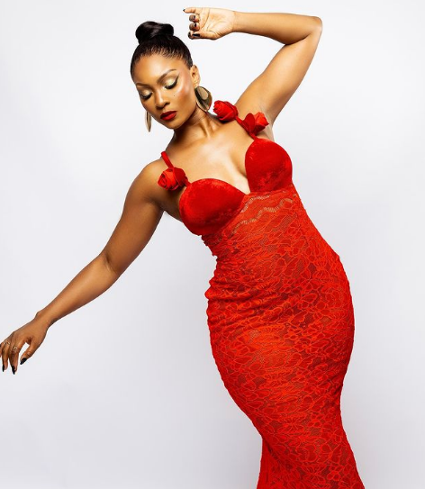 Lady in RED! Osas Ighodaro stuns in photos