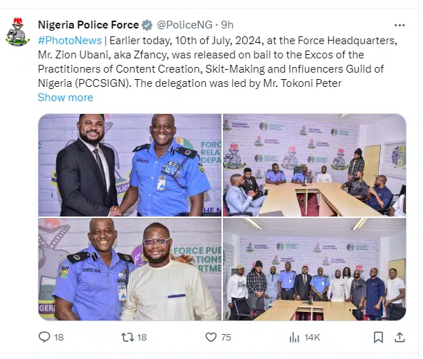 Skitmaker Zfancy released from police custody 