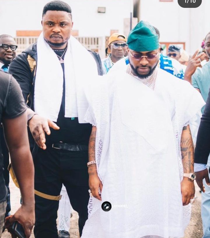 Davido's bouncer Segxy, finally reacts to the viral Davido's slap 