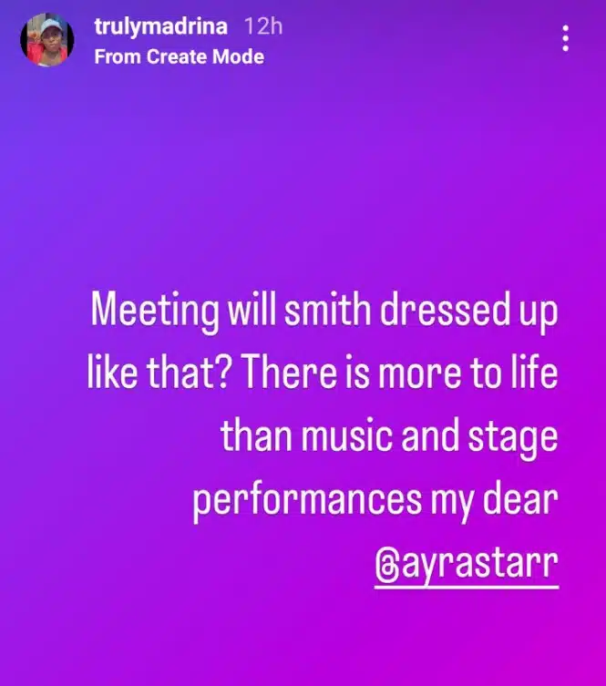 Cynthia Morgan criticizes Ayra Starr’s outfit, blames Mavin for Rema's smoking habit 2 Cynthia Morgan criticizes Ayra Starr’s outfit, and blames Mavin for Rema's smoking habit