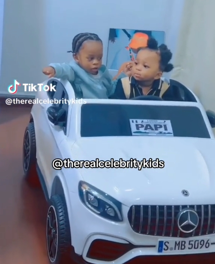 Bella Shmurda and Mohbad’s son shares adorable moment together 