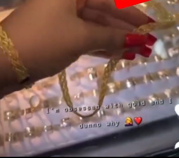 Regina Daniels shares her jewelry worth N9m, includes receipt