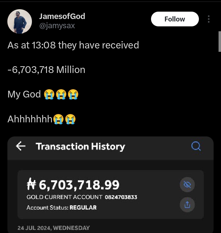 Nigerians donates over N6M for man who welcomed quadruplets