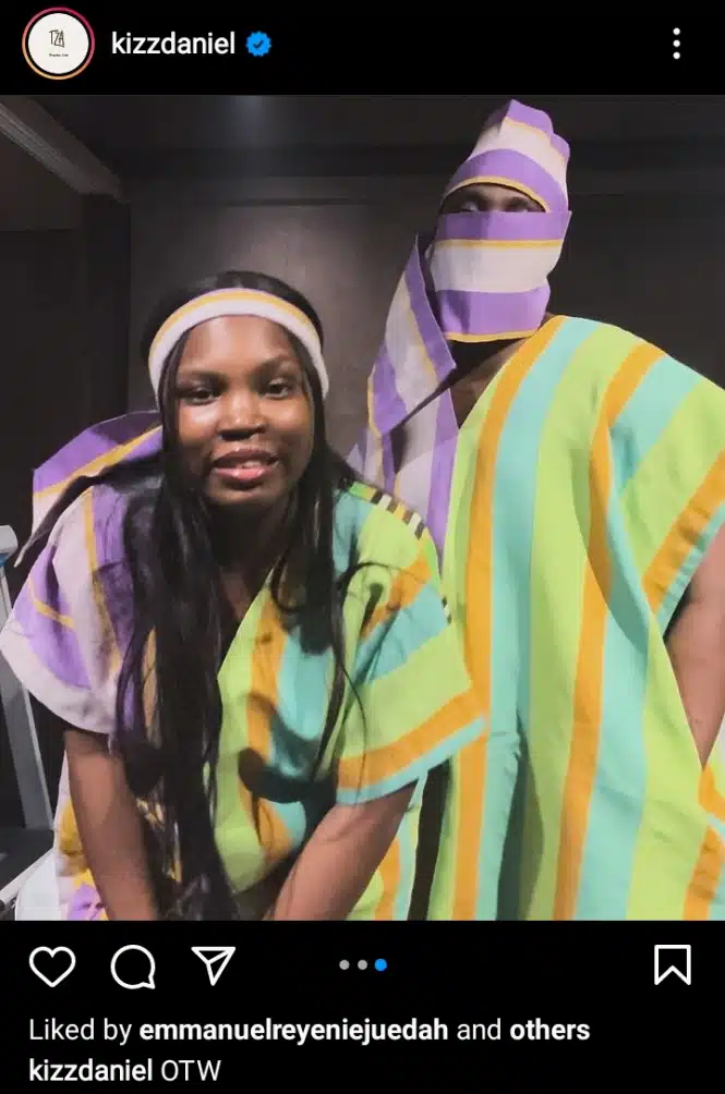 Kizz Daniel shares new photos with wife amid alleged marriage crash