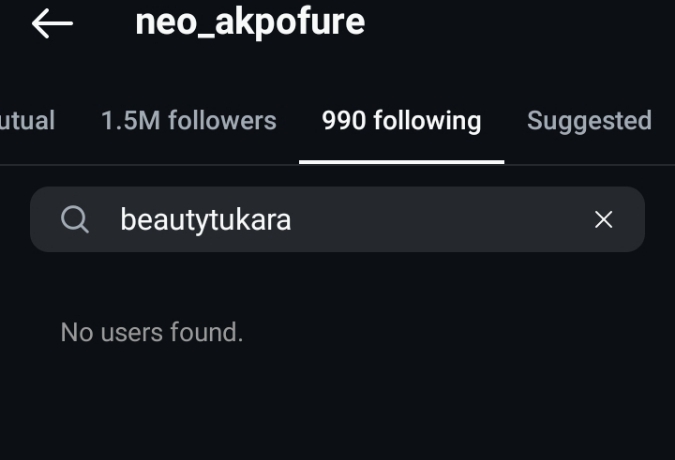 BBNaija lovers, Neo and Beauty Tukura, unfollows each other on Instagram