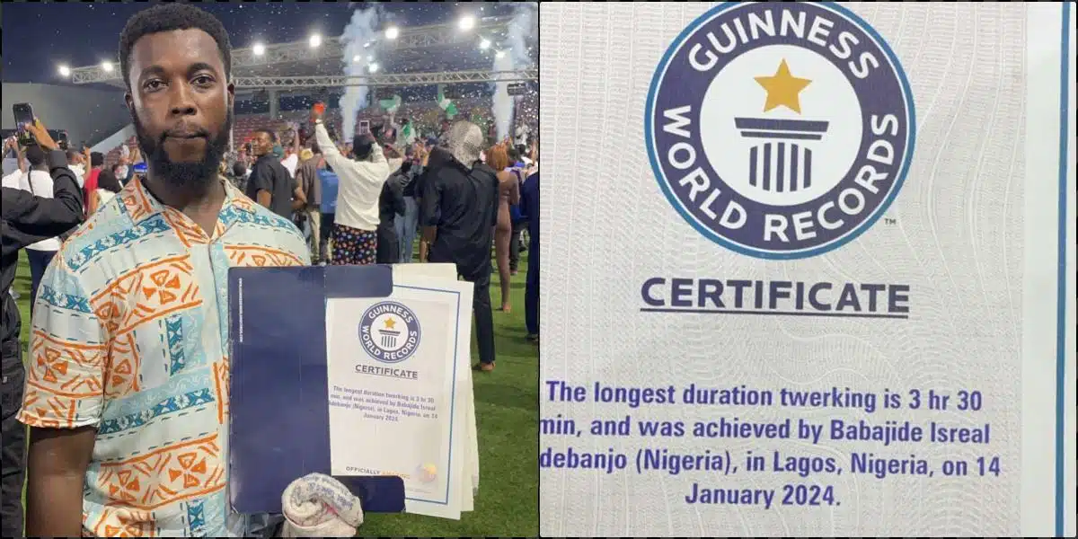 Young Man breaks Guinness World Record for the longest twerking Young Man breaks Guinness World Record for the longest twerking
