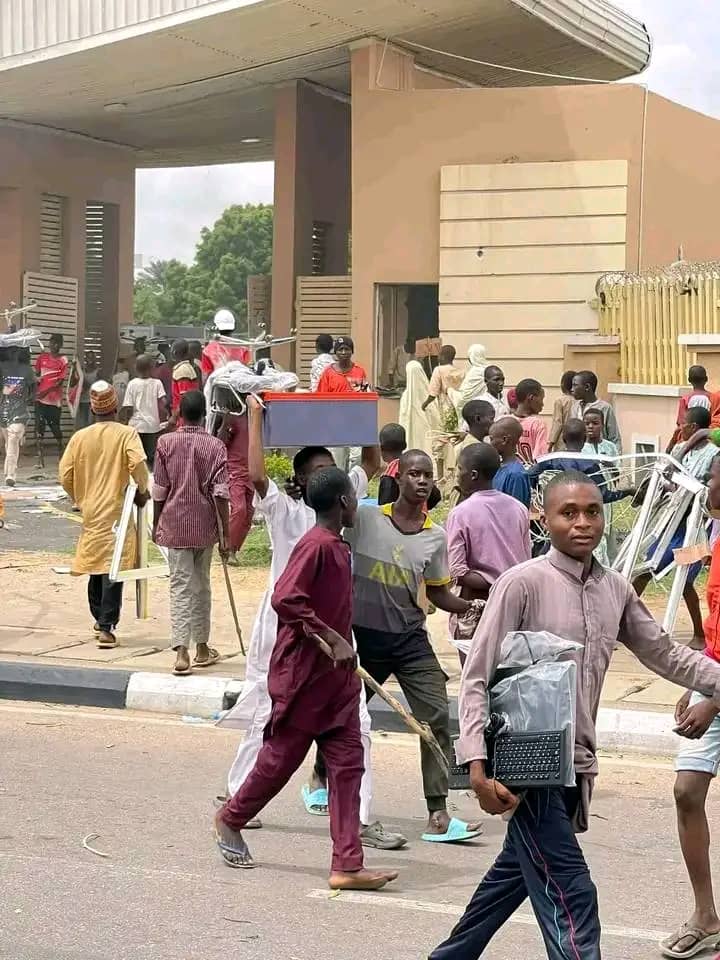Hunger Protest: Protesters loot NCC in Kano state 