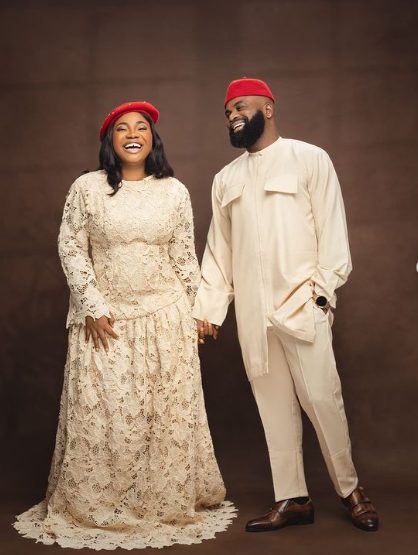 Mercy Chinwo & husband celebrate 2nd wedding anniversary 