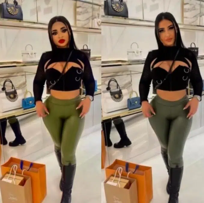 Nigerian actress exposed for editing her face into Iraqi woman's body Nigerian actress exposed for editing her face into Iraqi woman's body