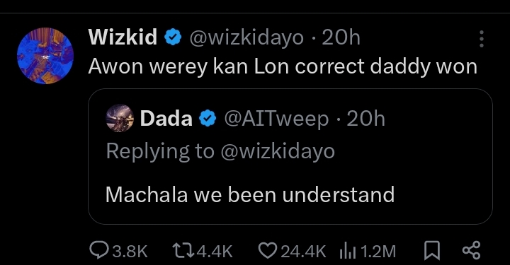 'Love is a beautiful thing,' Wizkid responds to backlash over cryptic post