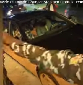 VIDEO of DJ Chicken pushed away from Davido's car goes viral