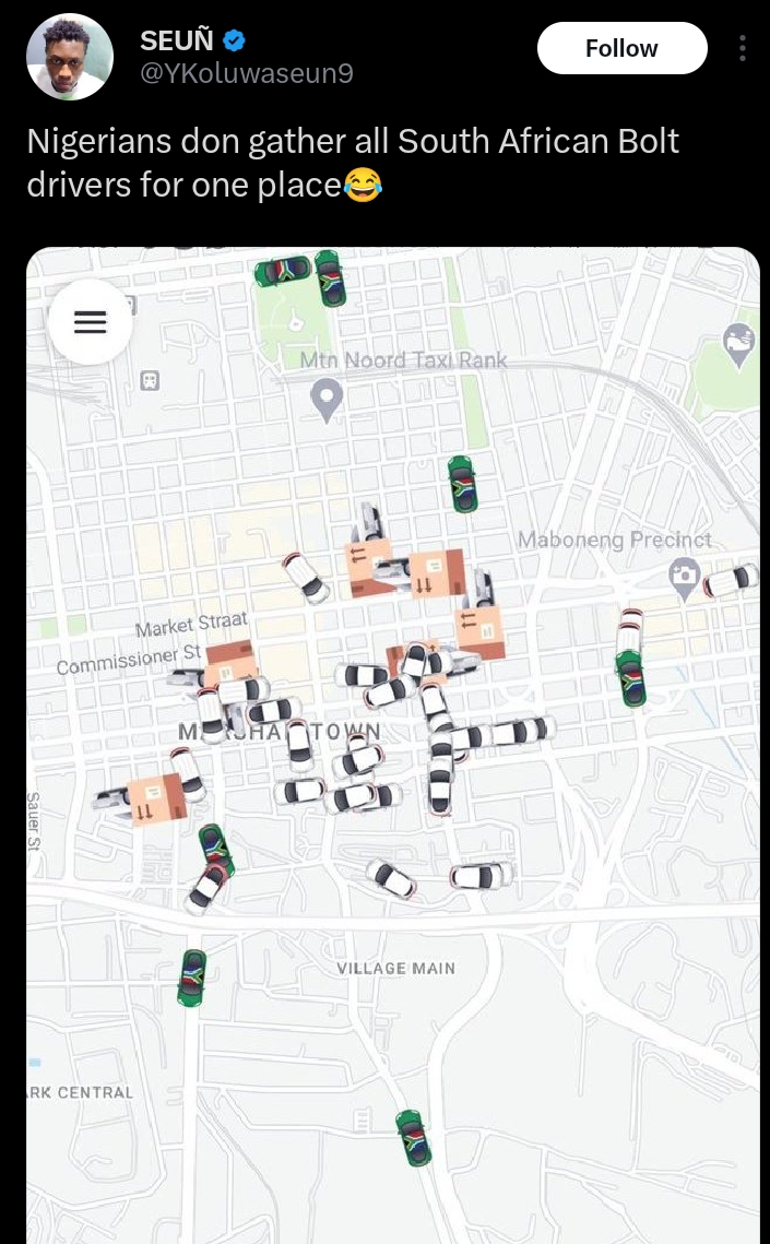 Nigerians and South Africans engage in a ride-hailing app retaliation