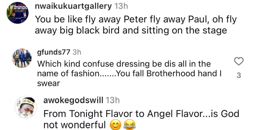 THIS singer Flavour’s outfit got people TALKING