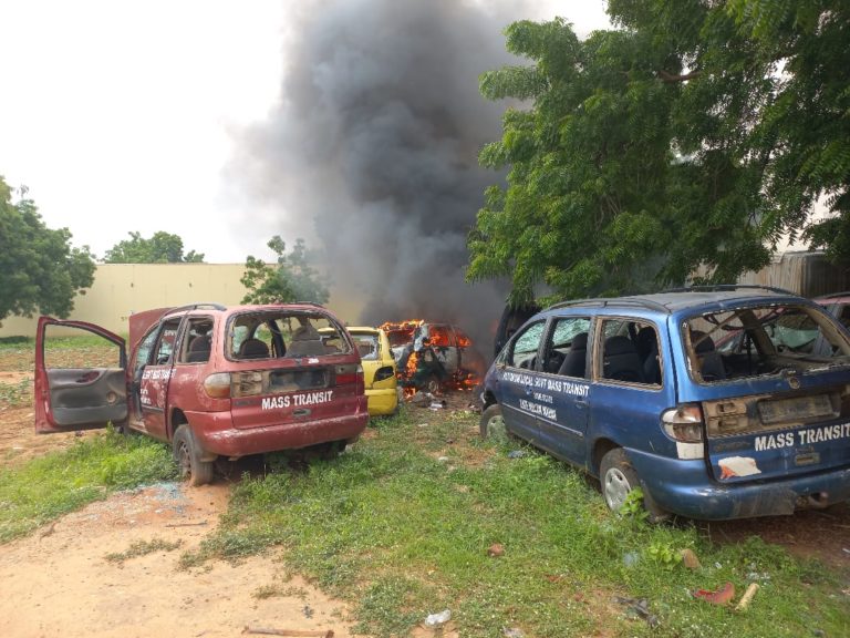 Hunger Protests: Seven buses burnt in Yobe state