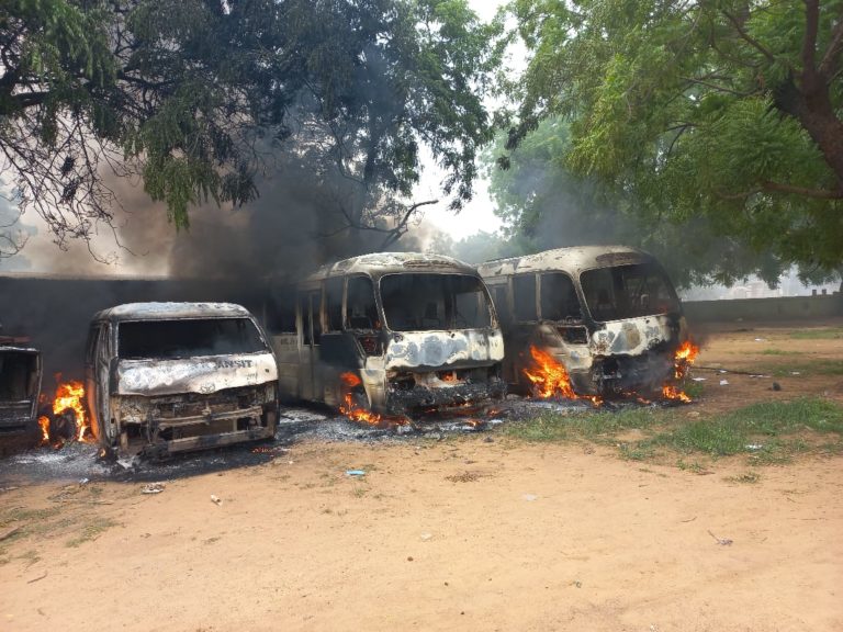 Hunger Protests: Seven buses burnt in Yobe state