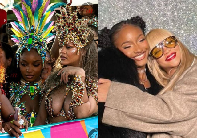 Ayra Starr spotted with Rihanna at Barbados' crop over festival